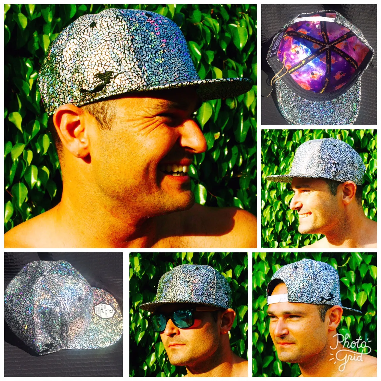 ** SALE** Grass Roots - Cosmic Holographic Snap Back Hats