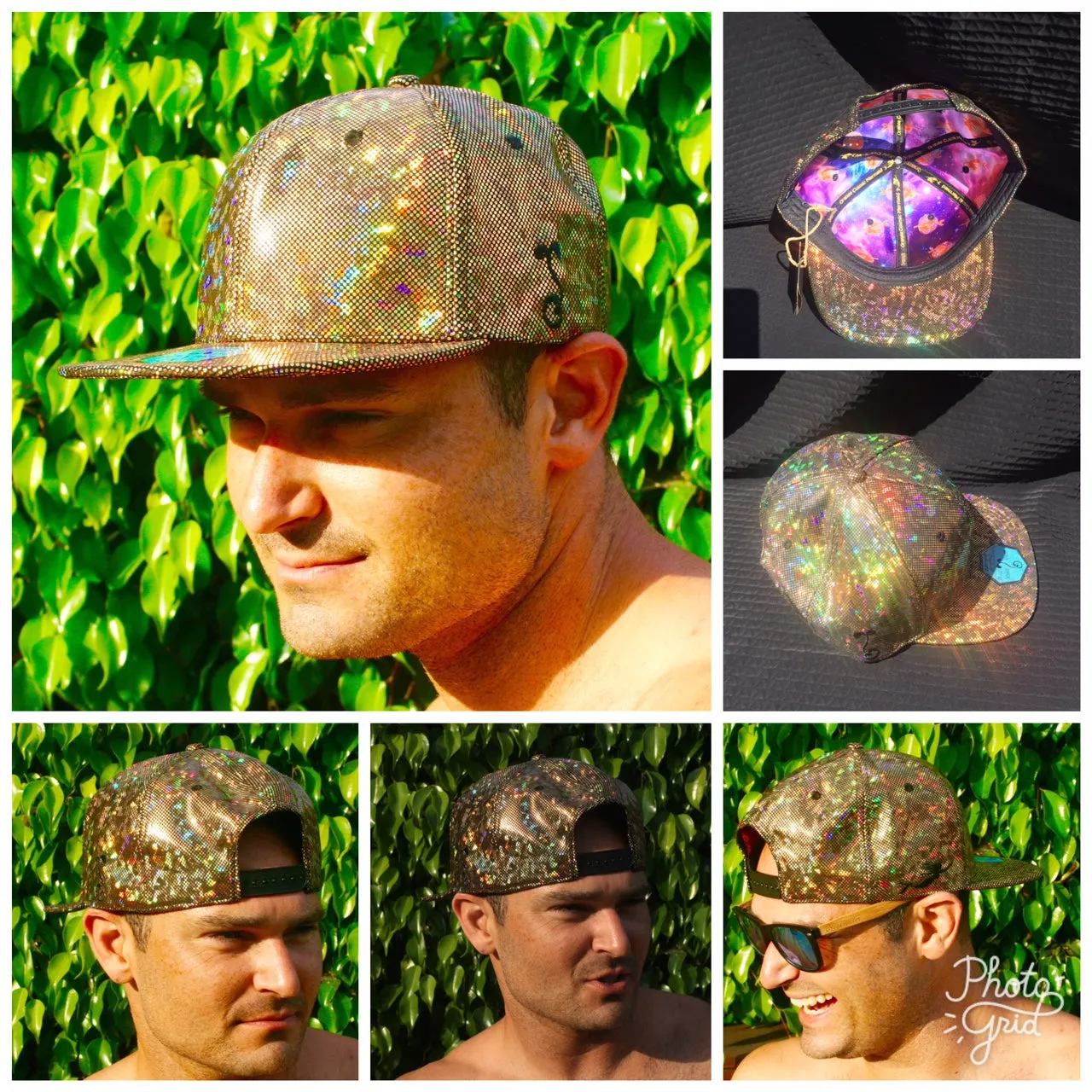 ** SALE** Grass Roots - Cosmic Holographic Snap Back Hats