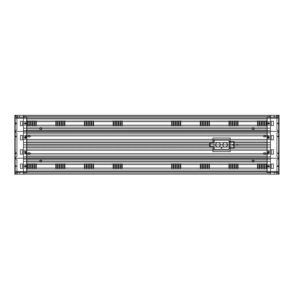 4ft LED Ready High Bay, 4 T8 Lamp, Single End Wiring, Bulbs Not Included