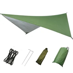 Anti-UV Beach Sun Shade Camping Tarp Tent Hammock Rain Fly Camping Sunshade Awning Canopy Pergola Waterproof Ultralight Tarp