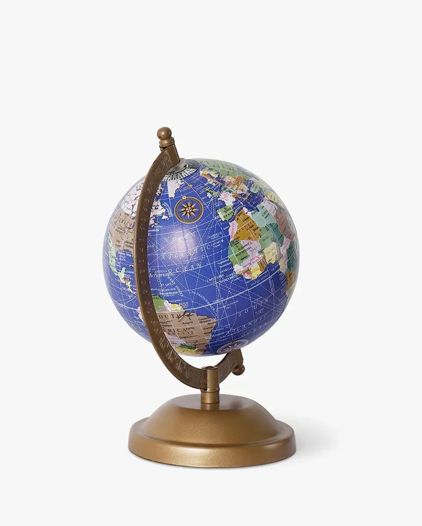 Antique Frame Round Globe Map Table Decor | 5 x 8 inches