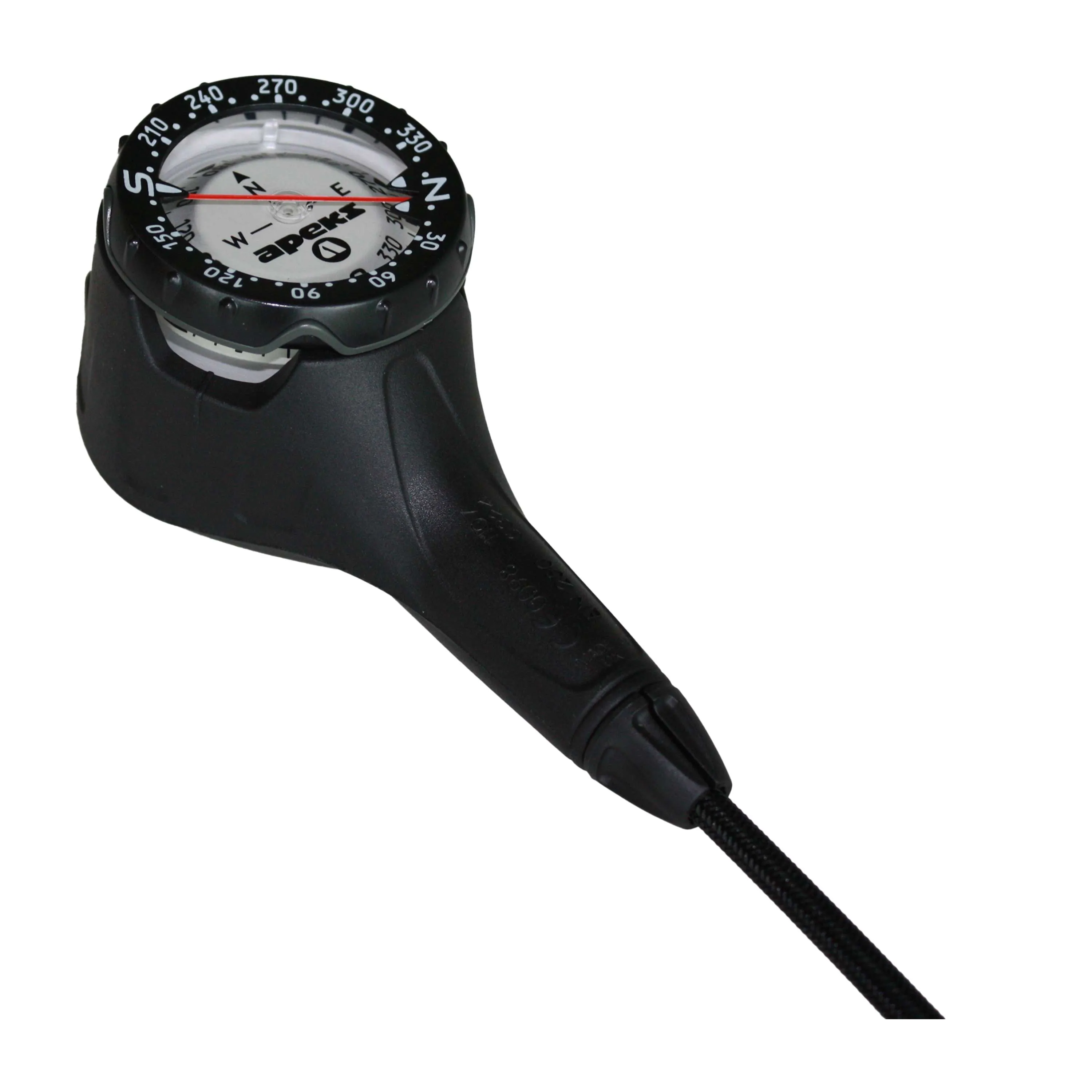 Apeks Pressure Gauge with Compass Console 5K PSI/NH Black/Dark Grey