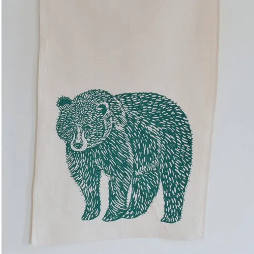 Bear Cotton Tea Towel & Napkins