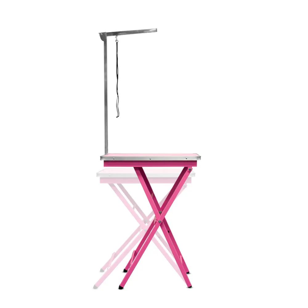 Beaumont Foldable Adjustable Table 60cm PINK