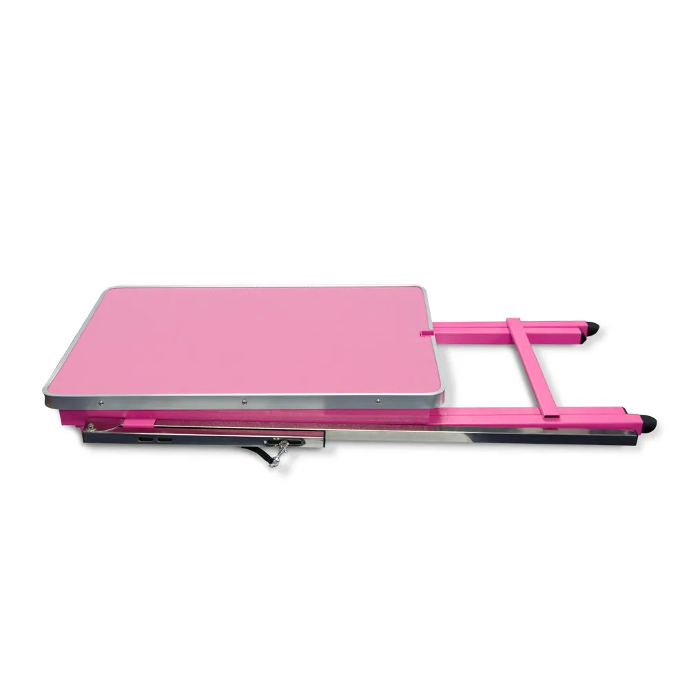 Beaumont Foldable Adjustable Table 60cm PINK