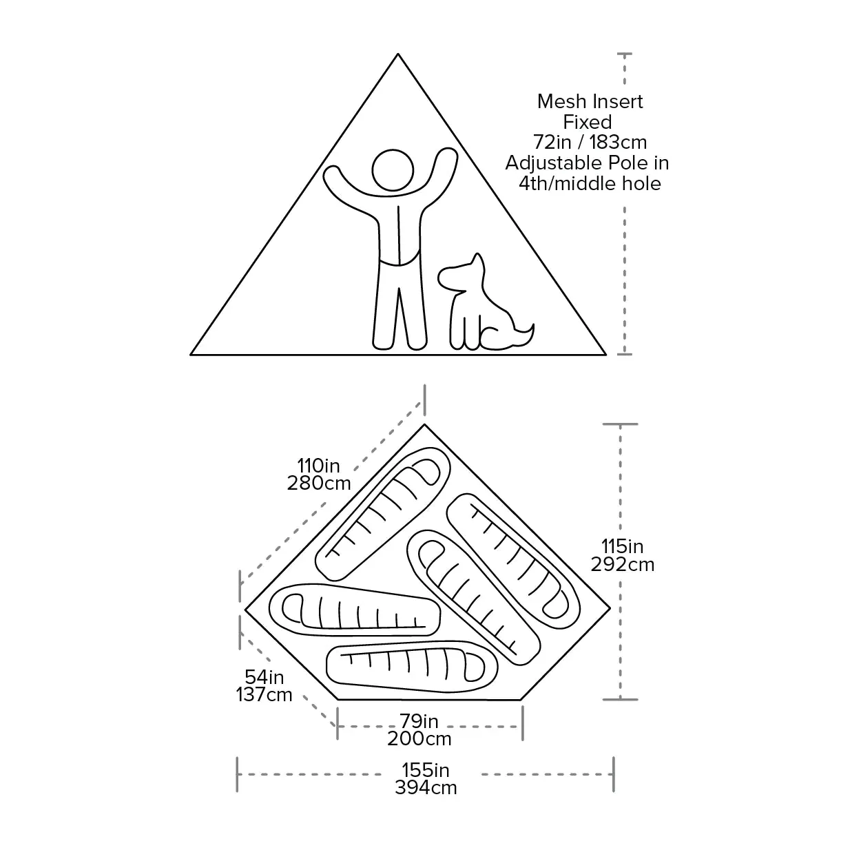 Big Agnes Gold Camp UL5 Mesh Inner