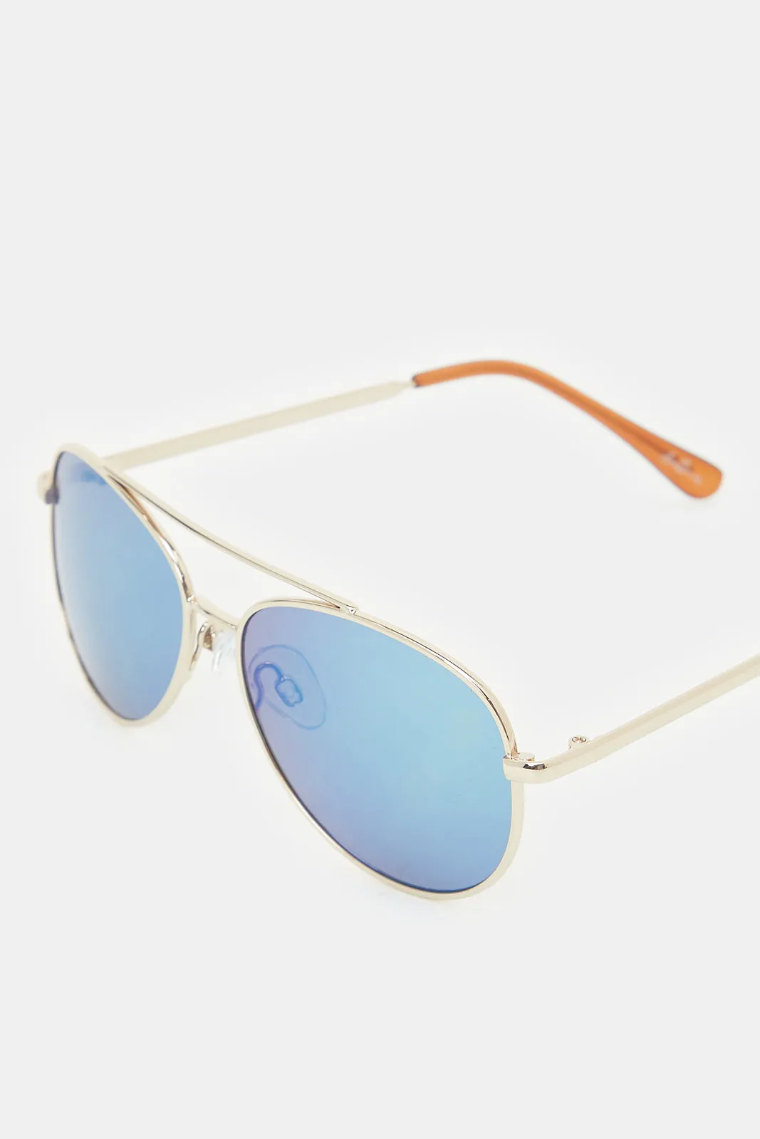 Boys Gold Aviator Sunglasses