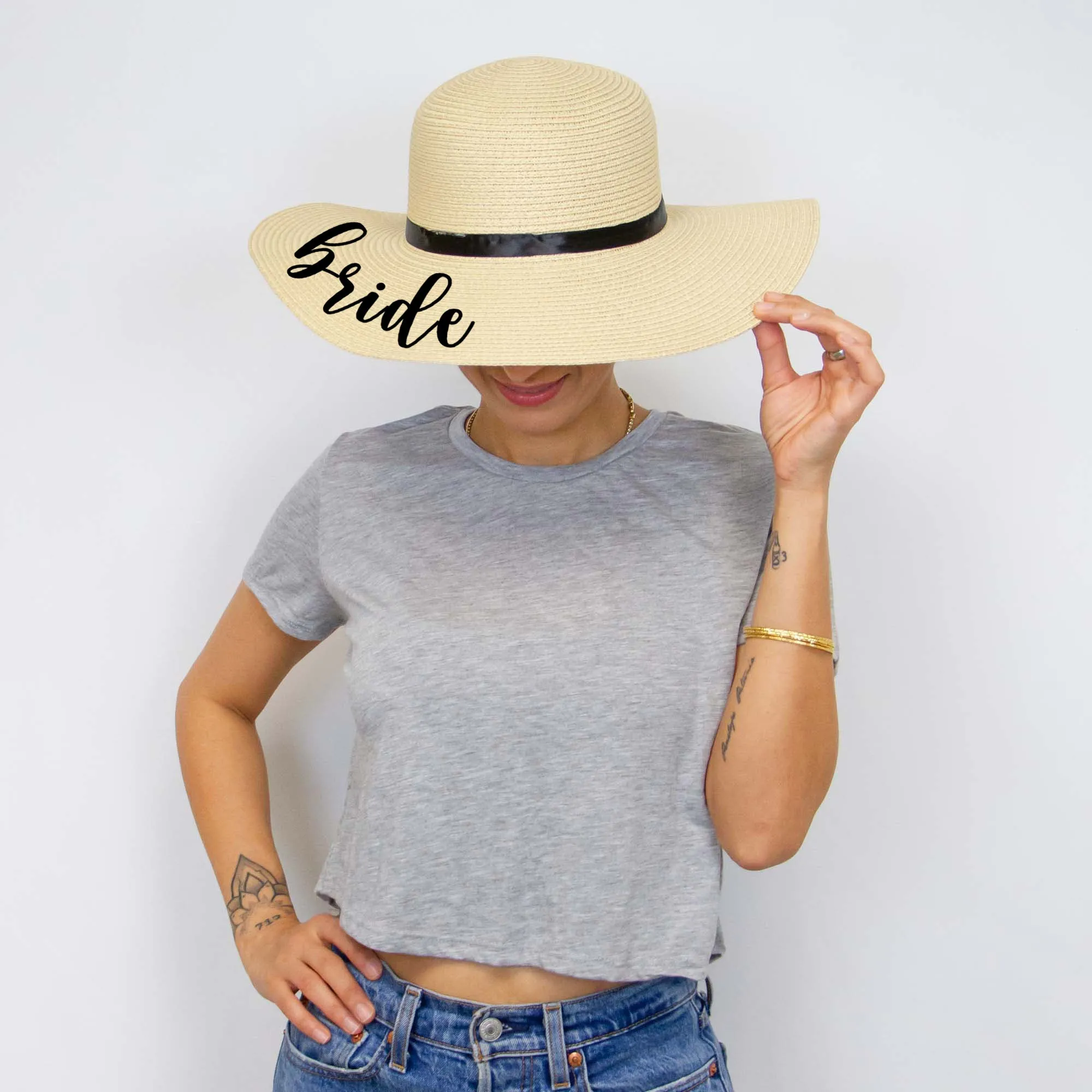 Bride Tribe Floppy Hats