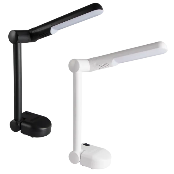 Bright Star Lighting TL188 BLACK LED PVC Desk Lamp with Rotating Head and On/Off Switch