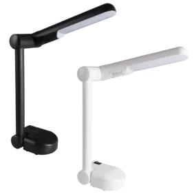 Bright Star Lighting TL188 BLACK LED PVC Desk Lamp with Rotating Head and On/Off Switch