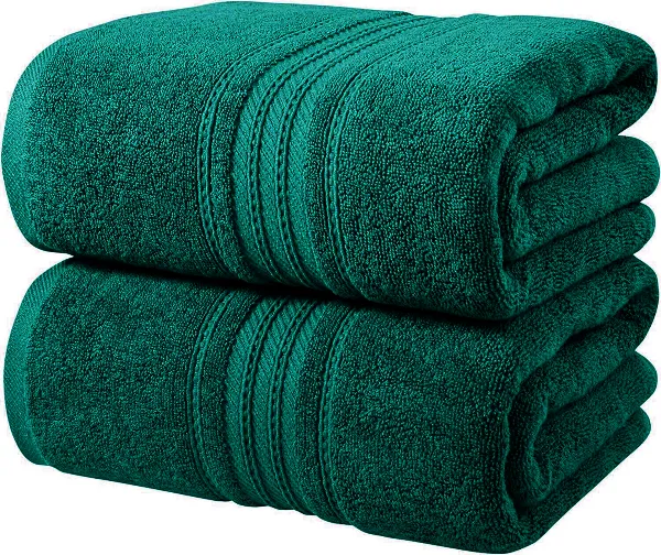 Cheap Price Pack of 2 Super 600 GSM Luxury Soft Extra Large Bath Sheet 100 x 200cm