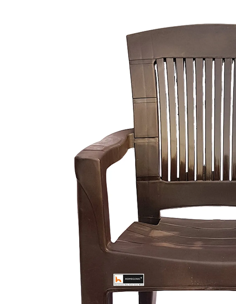 Choice Jaguar Plastic Chair (Weather Brown) Long Back Support