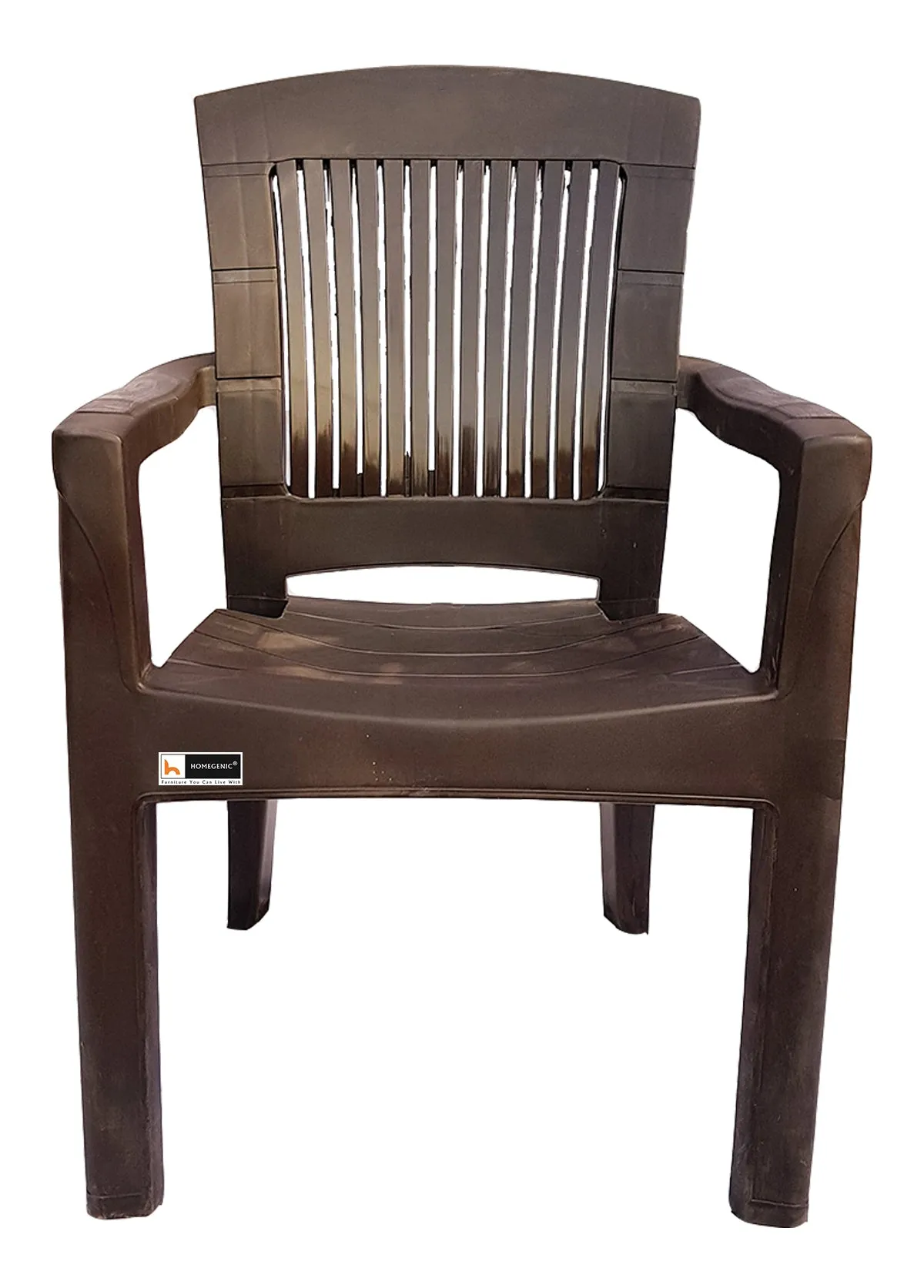 Choice Jaguar Plastic Chair (Weather Brown) Long Back Support