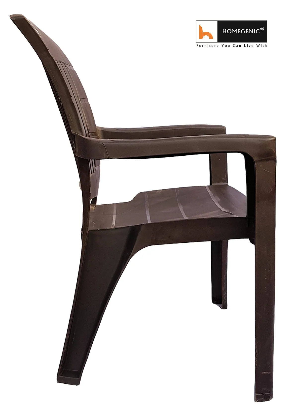 Choice Jaguar Plastic Chair (Weather Brown) Long Back Support