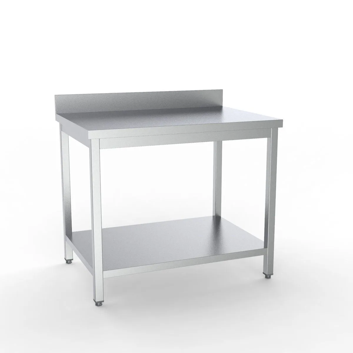 Combisteel Full 430 Stainless Steel 700 Line Worktable With Shelf & Upstand  1800mm Wide - 7333.0114