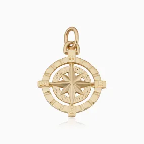 Compass Rose Pendant Charm