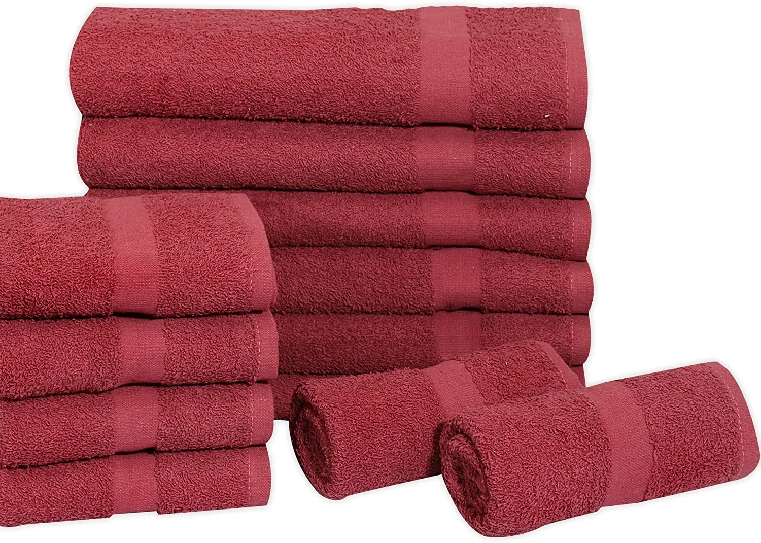 Cotton Salon Towels (120-Pack 16x27 inches) - Soft Absorbent Quick Dry Gym-Salon-Spa Hand Towel