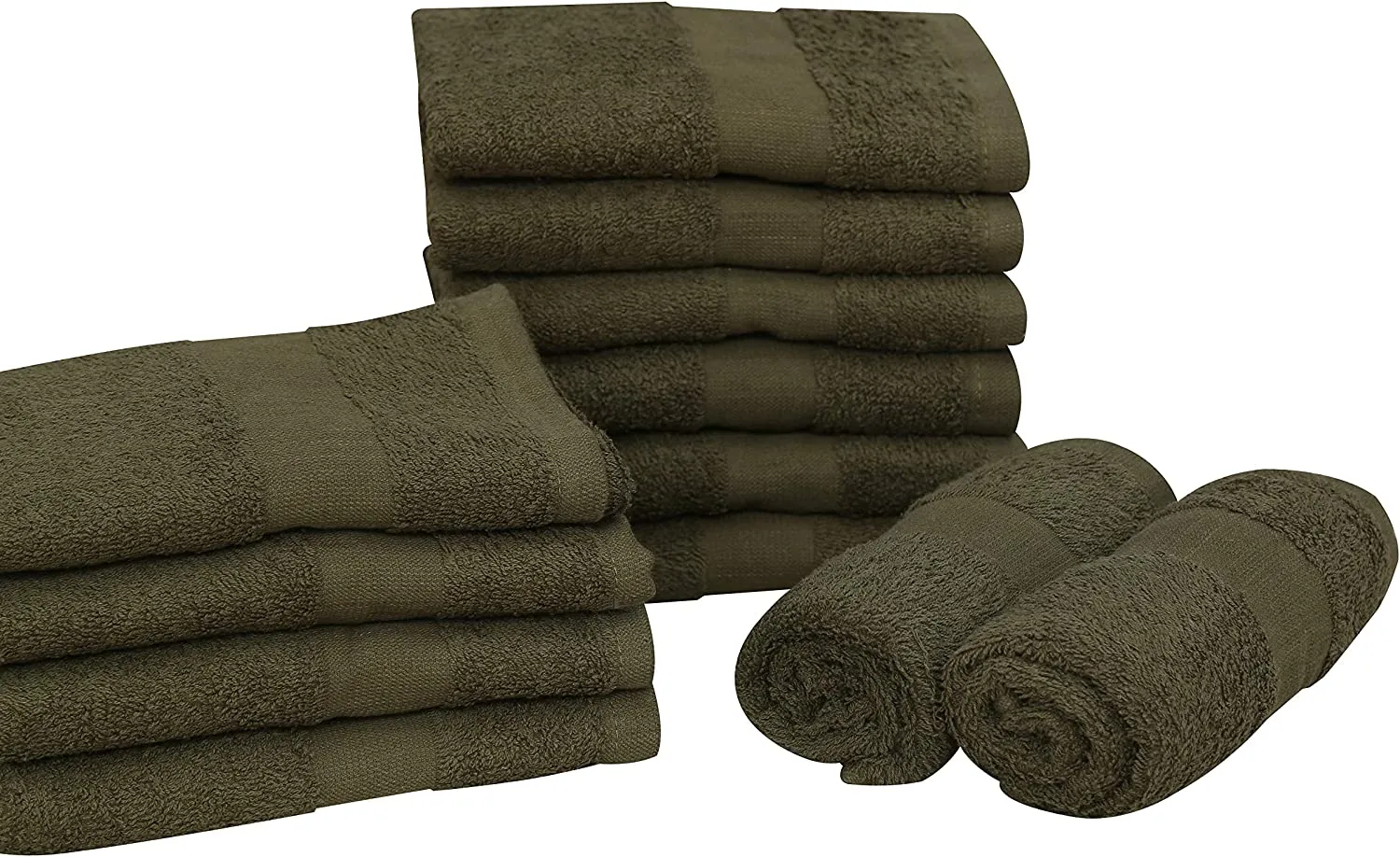 Cotton Salon Towels (120-Pack 16x27 inches) - Soft Absorbent Quick Dry Gym-Salon-Spa Hand Towel