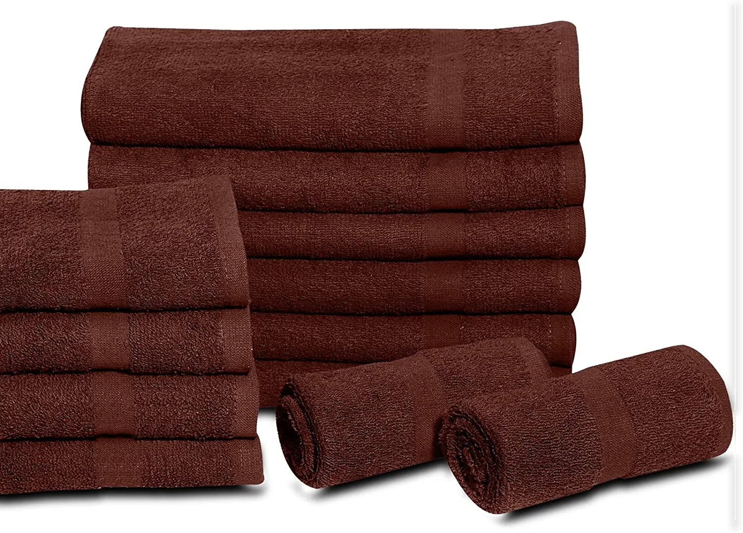 Cotton Salon Towels (120-Pack 16x27 inches) - Soft Absorbent Quick Dry Gym-Salon-Spa Hand Towel