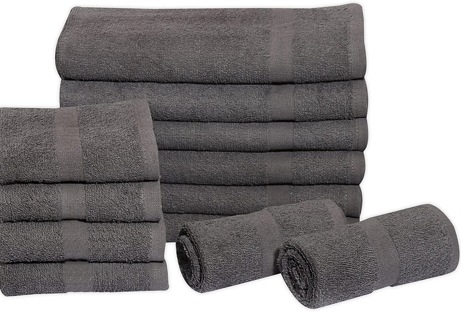 Cotton Salon Towels (120-Pack 16x27 inches) - Soft Absorbent Quick Dry Gym-Salon-Spa Hand Towel