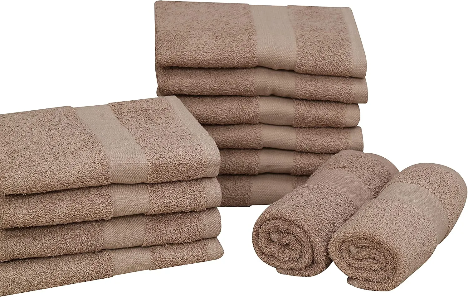 Cotton Salon Towels (120-Pack 16x27 inches) - Soft Absorbent Quick Dry Gym-Salon-Spa Hand Towel