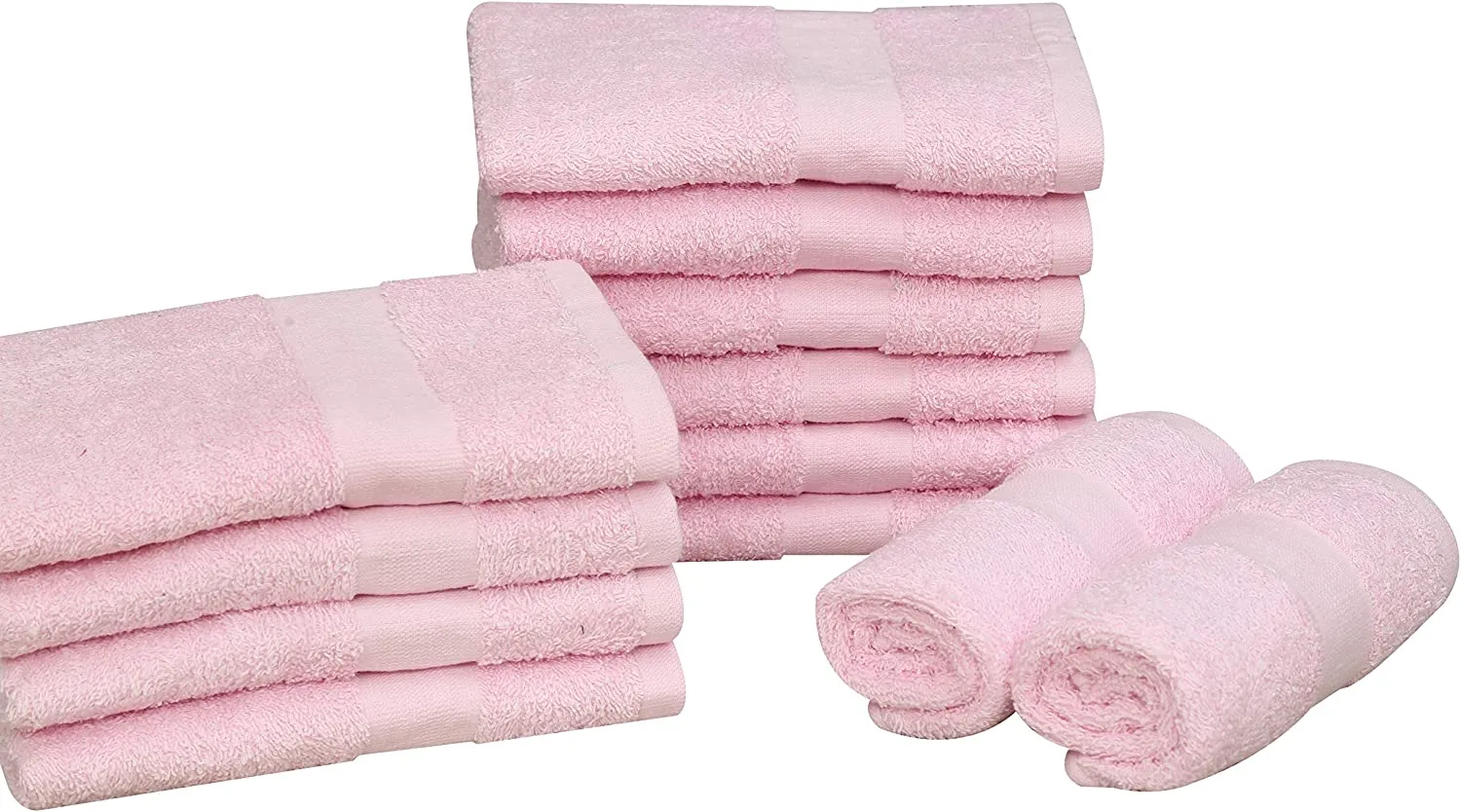 Cotton Salon Towels (120-Pack 16x27 inches) - Soft Absorbent Quick Dry Gym-Salon-Spa Hand Towel