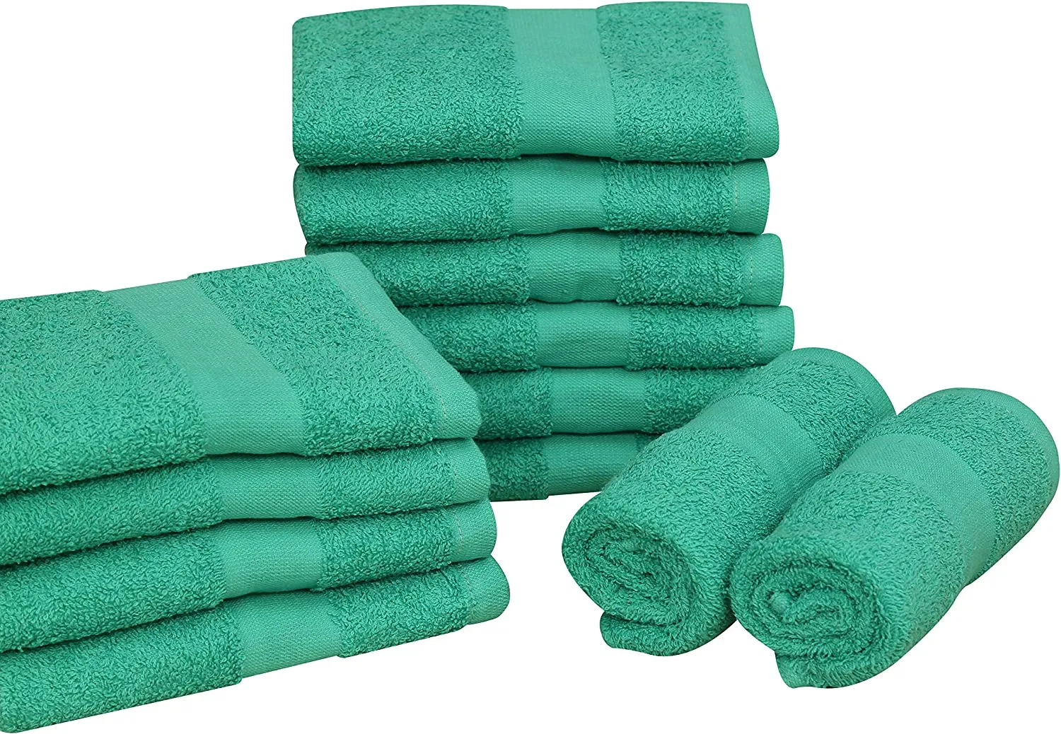 Cotton Salon Towels (120-Pack 16x27 inches) - Soft Absorbent Quick Dry Gym-Salon-Spa Hand Towel