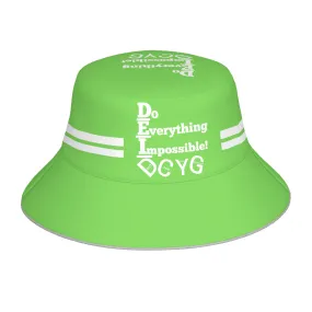 DCYG 24 DEI White & Light Green Bucket Hat