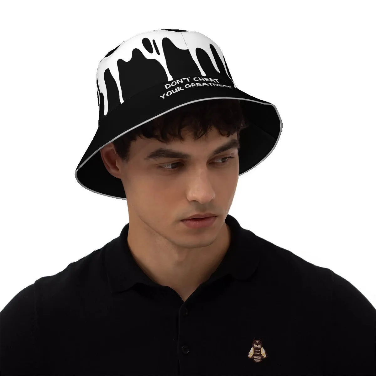 DCYG 24 DRIP White & Black  Bucket Hat