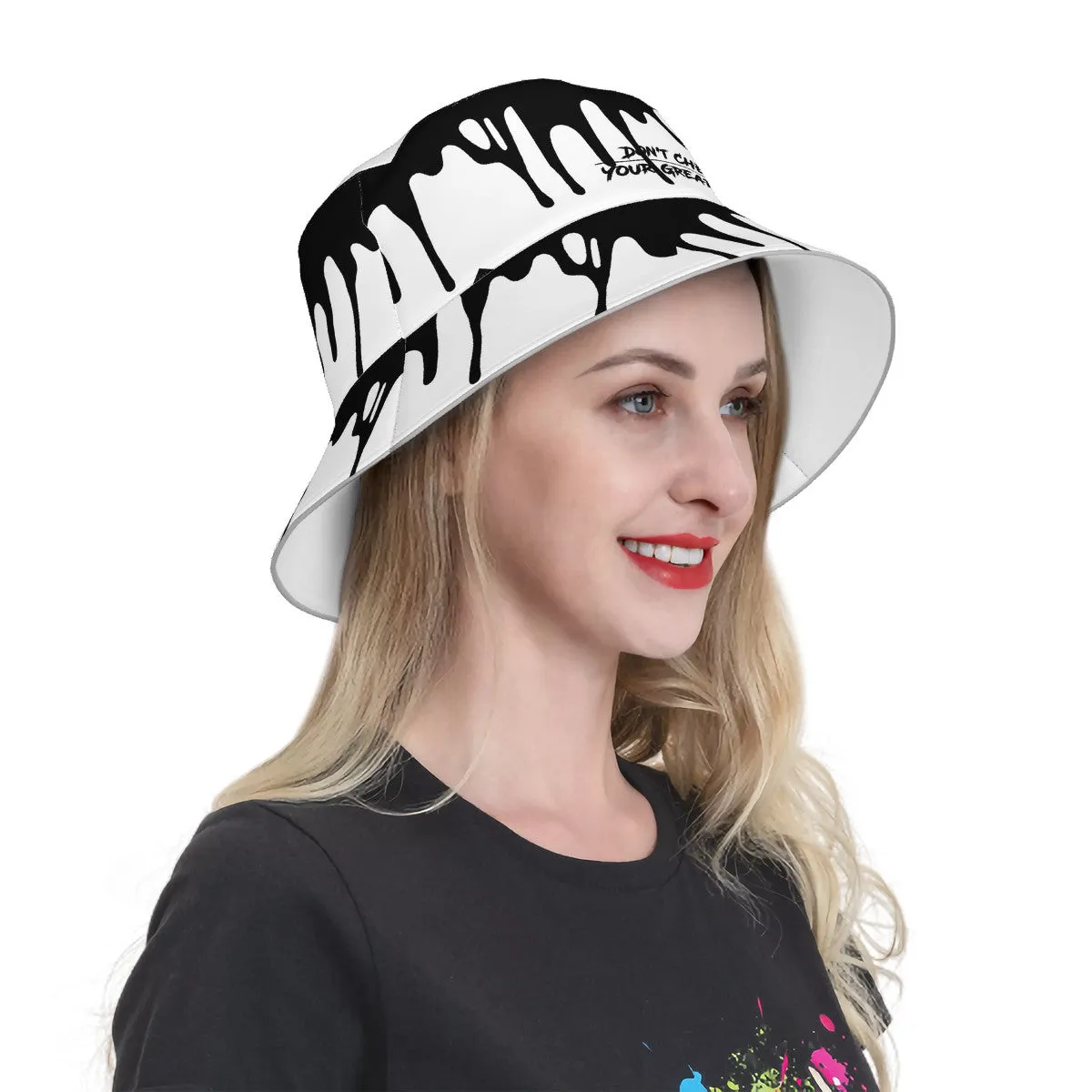 DCYG 24 DRIP X Black & White Bucket Hat