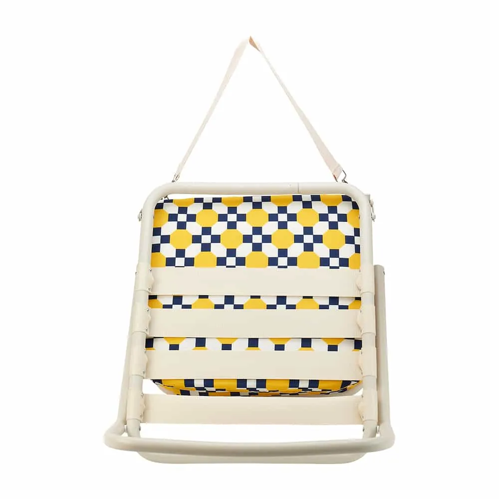 Deluxe Beach Chair - Retro Tile