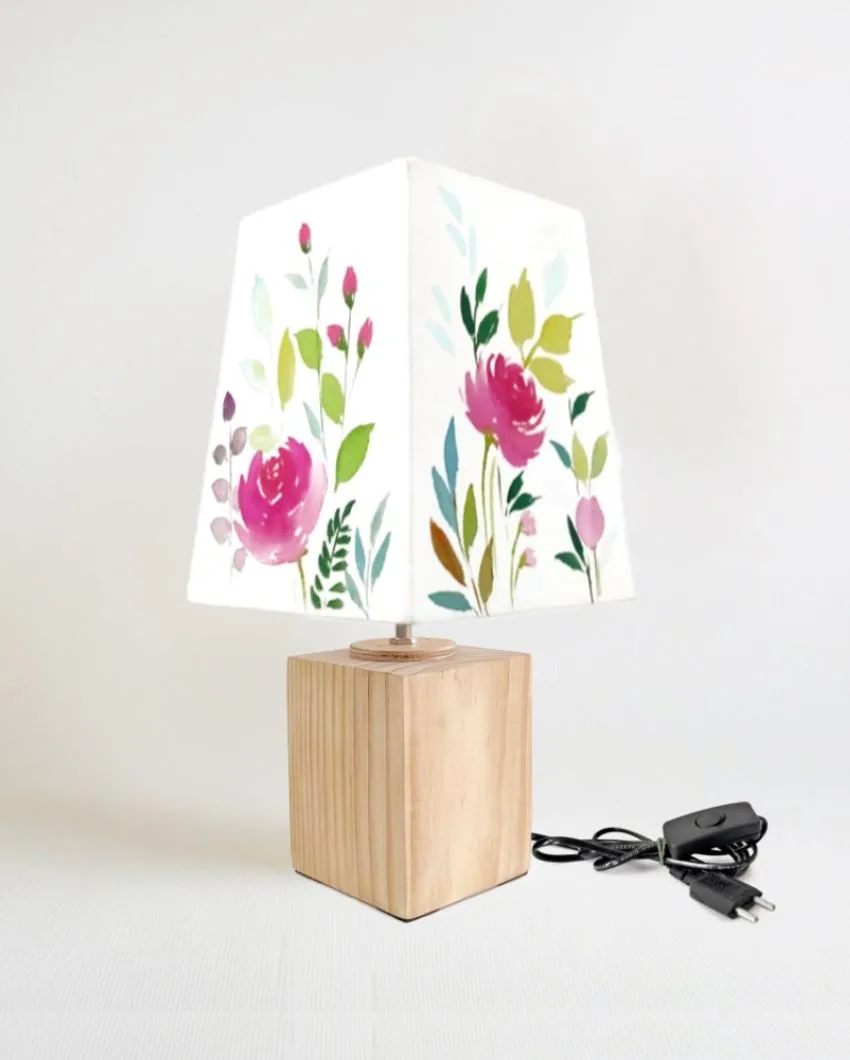 Floral Bliss Shaded Empire Cotton Table Lamp