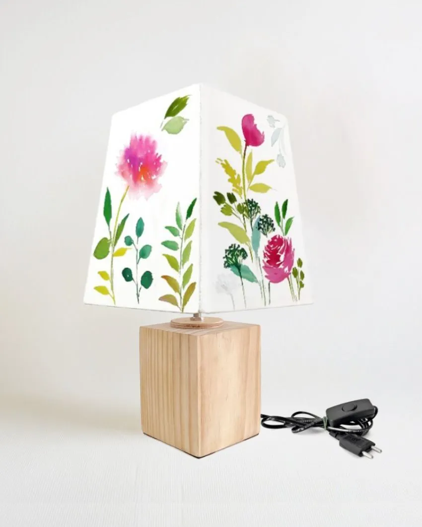 Floral Bliss Shaded Empire Cotton Table Lamp