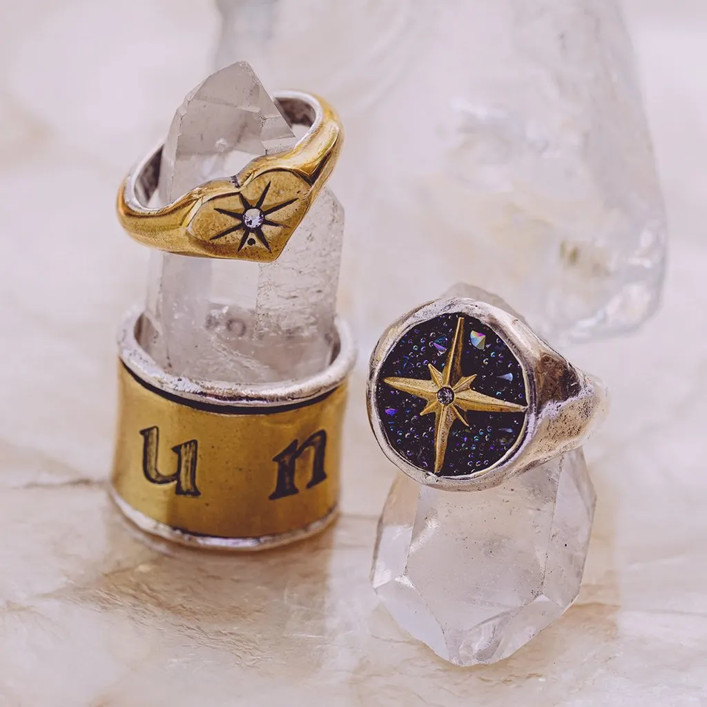 Guided by Heart Compass Ring