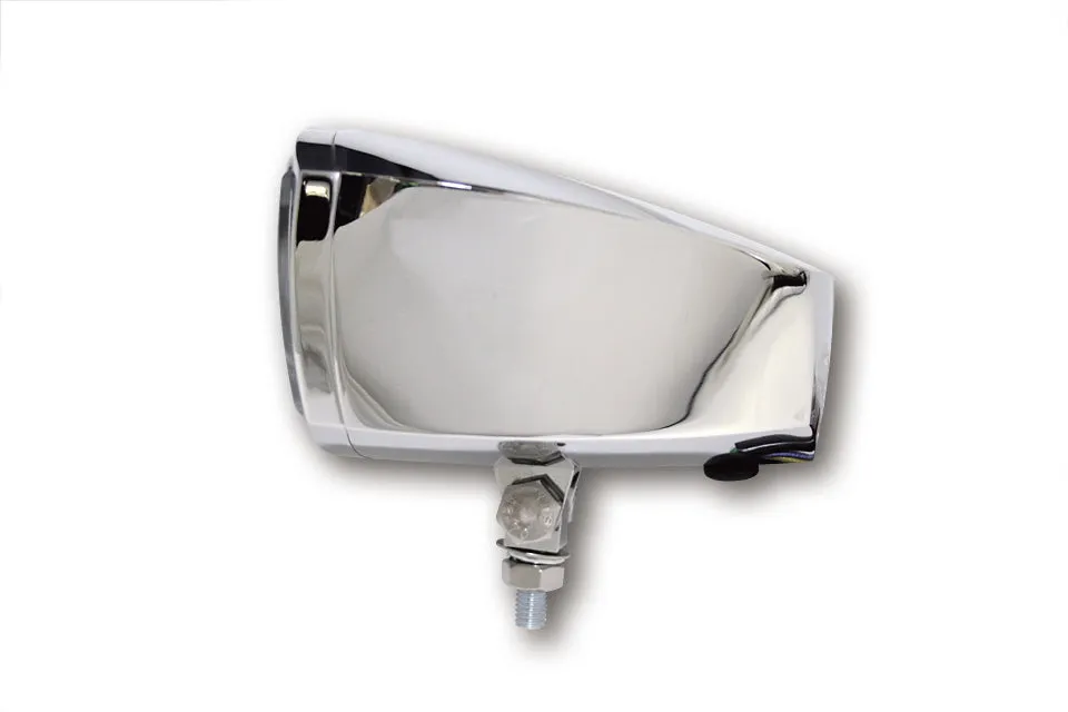 HIGHSIDER 223-055 Headlight 5-3/4 inch "OREGON" Rectangular Bottom Mount - Chrome