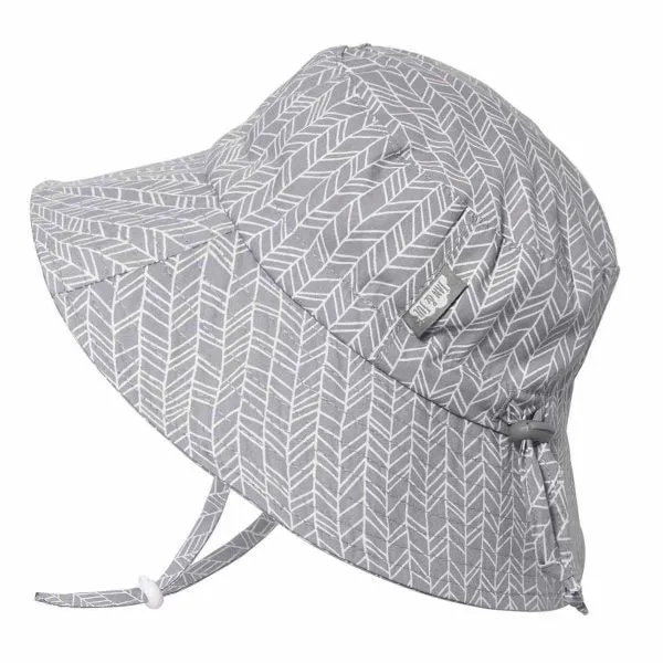 Jan & Jul Gro-With-Me Bucket Hats - Grey Herringbone