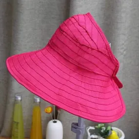 Kids Baby Girls Summer Empty Top Hats Foldable Wide Brim Beach Visor Straw Sun Hats