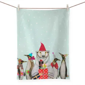 Kitchen Towel - Polar Bear and Penquins Christmas