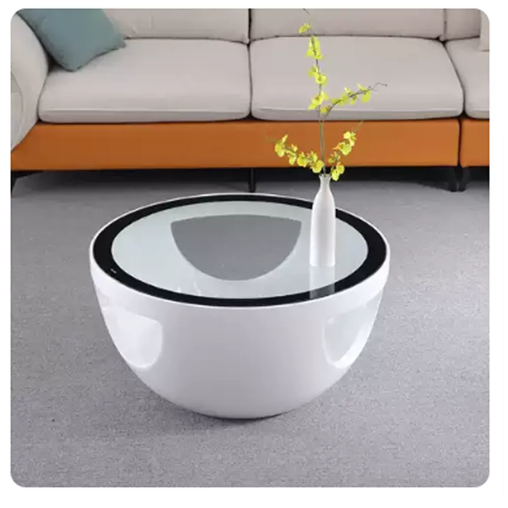 Large Bowl Design Stylish Round Coffee Table