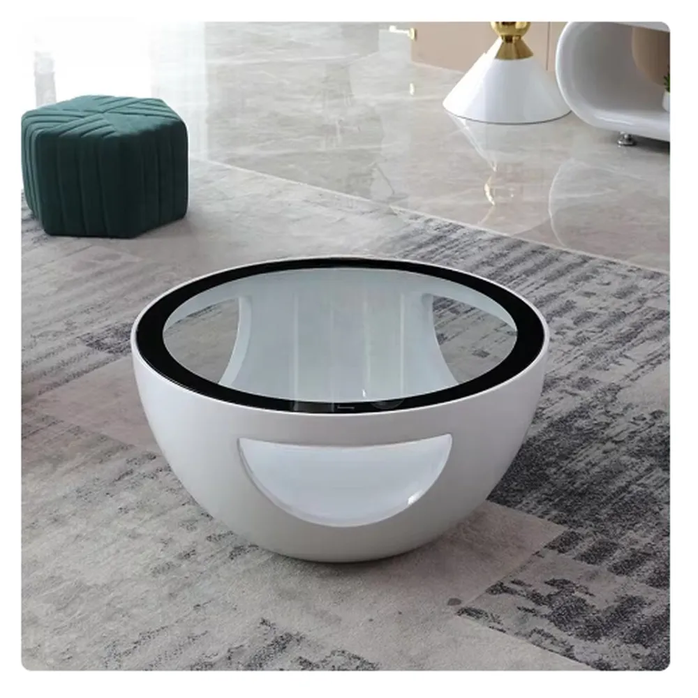 Large Bowl Design Stylish Round Coffee Table