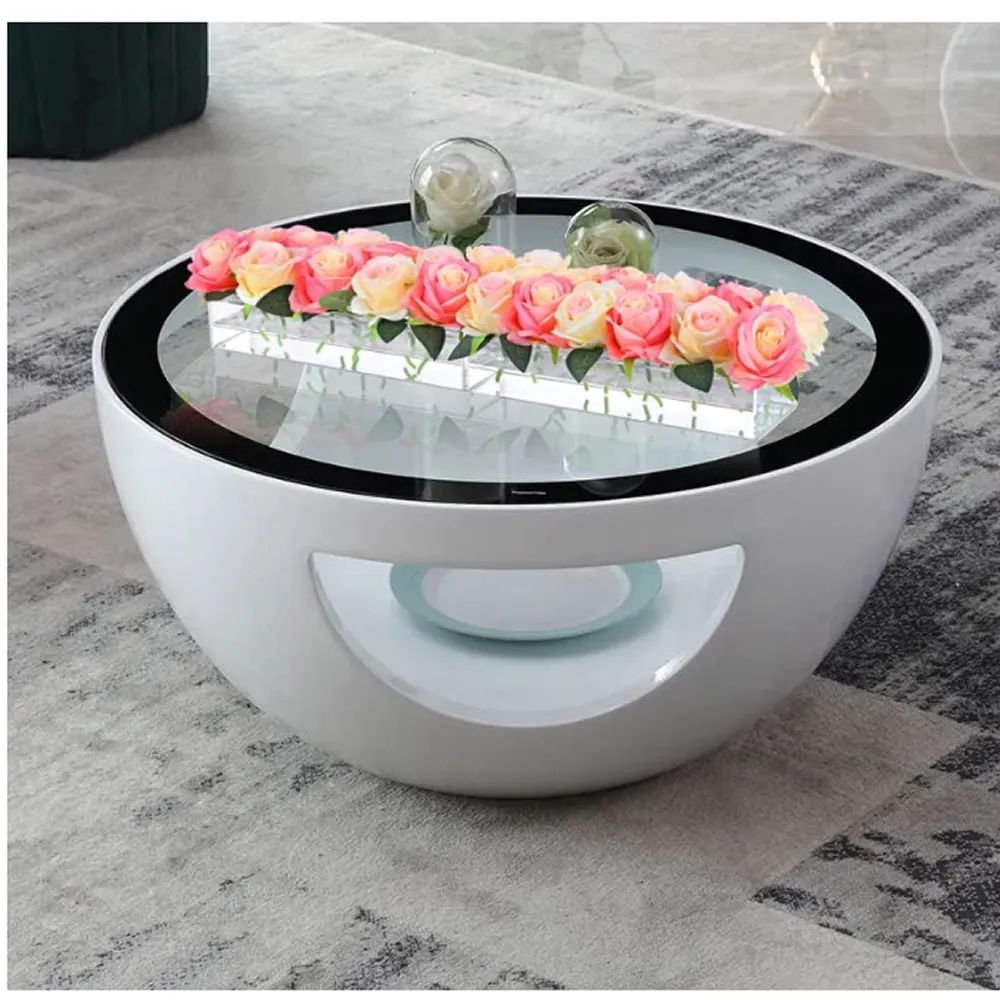 Large Bowl Design Stylish Round Coffee Table