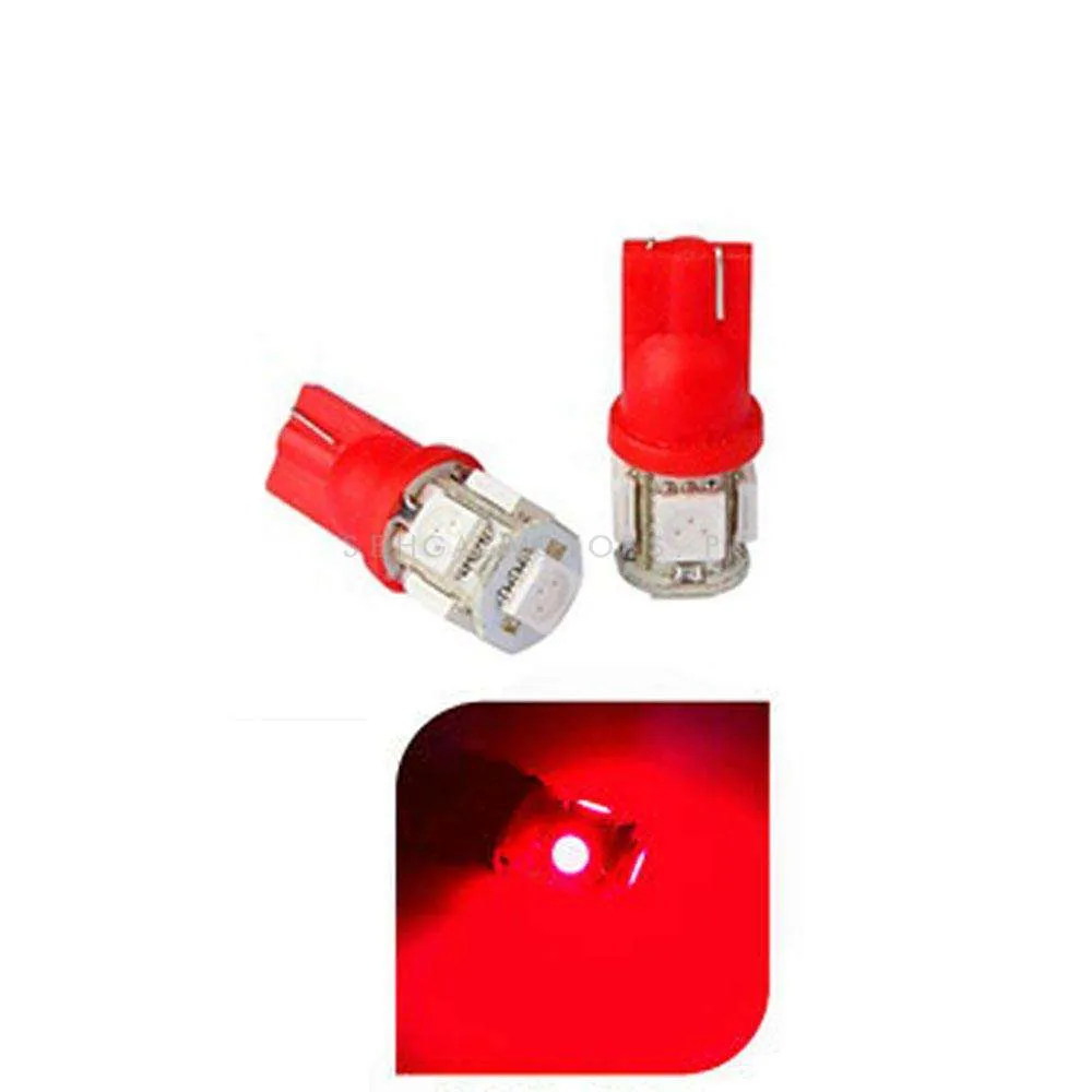 Maximus SMD 5 Parking Light Red - Pair - Led Light Bulb For Parking | SMD Car Interior Reading Dome Lamps Parking Lights Car Accessories