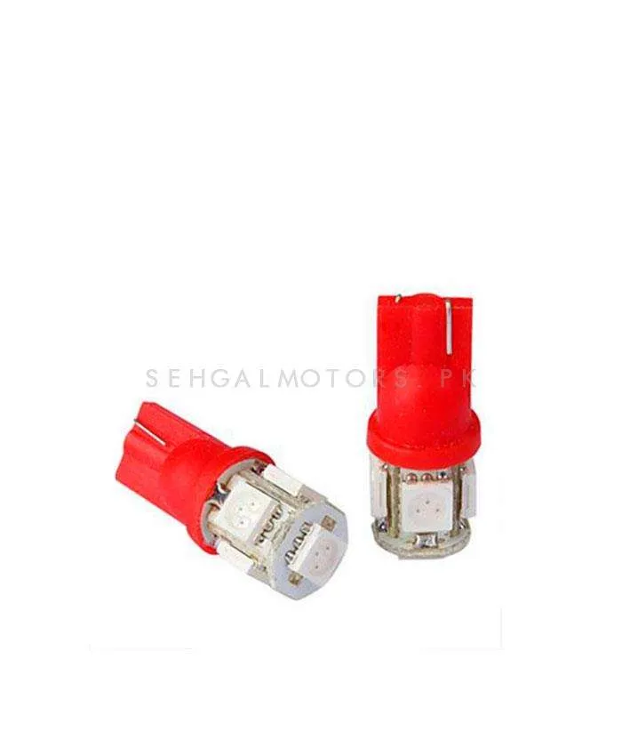 Maximus SMD 5 Parking Light Red - Pair - Led Light Bulb For Parking | SMD Car Interior Reading Dome Lamps Parking Lights Car Accessories