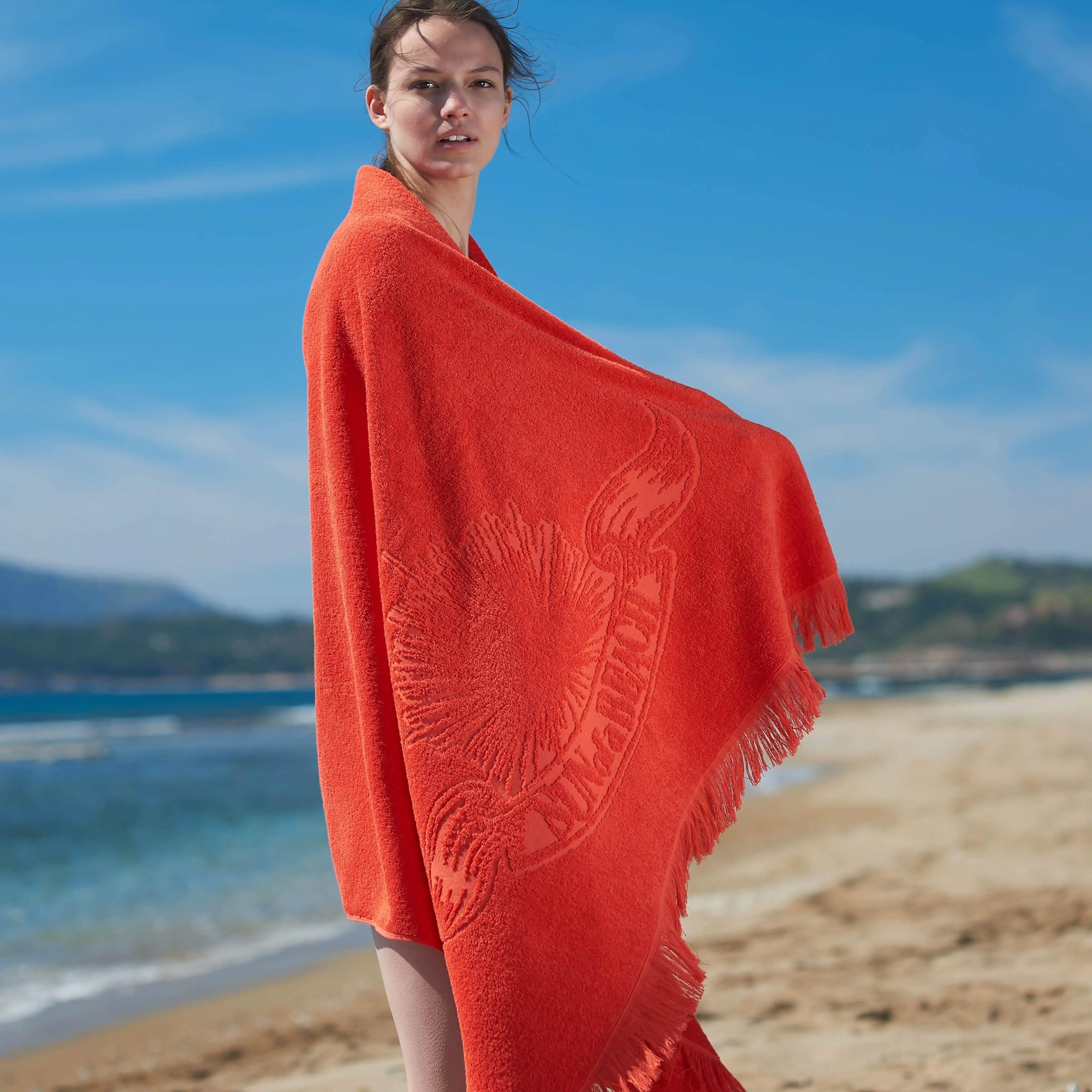 Orange | Monochrome Beach Towel