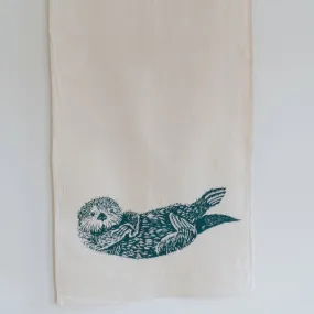 Otter Cotton Tea Towel & Napkins