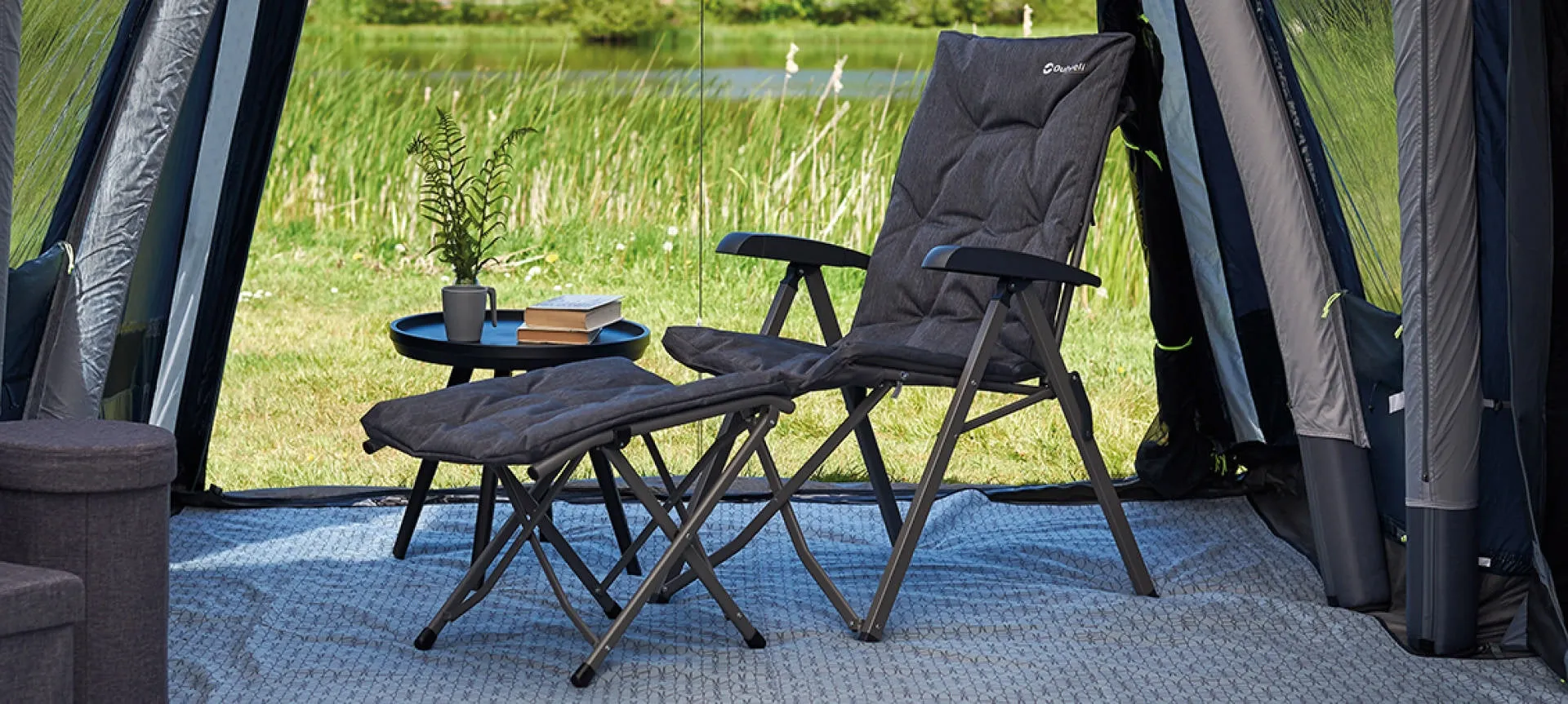 Outwell Trinity Lake Folding Padded Footrest