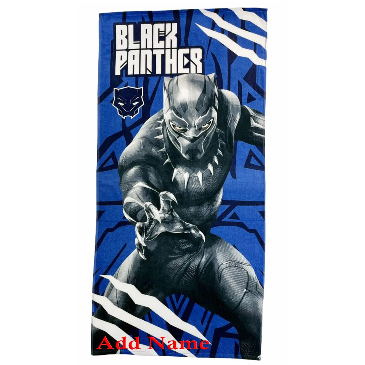 Personalized Beach / Pool Towel - Black Panther