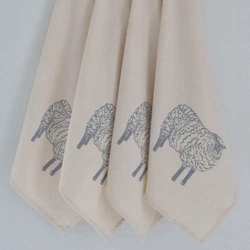 Sheep Cotton Tea Towel & Napkins