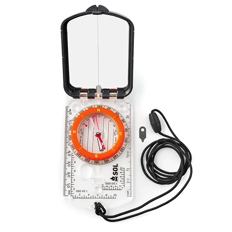 SOL Sighting Compass with Mirror