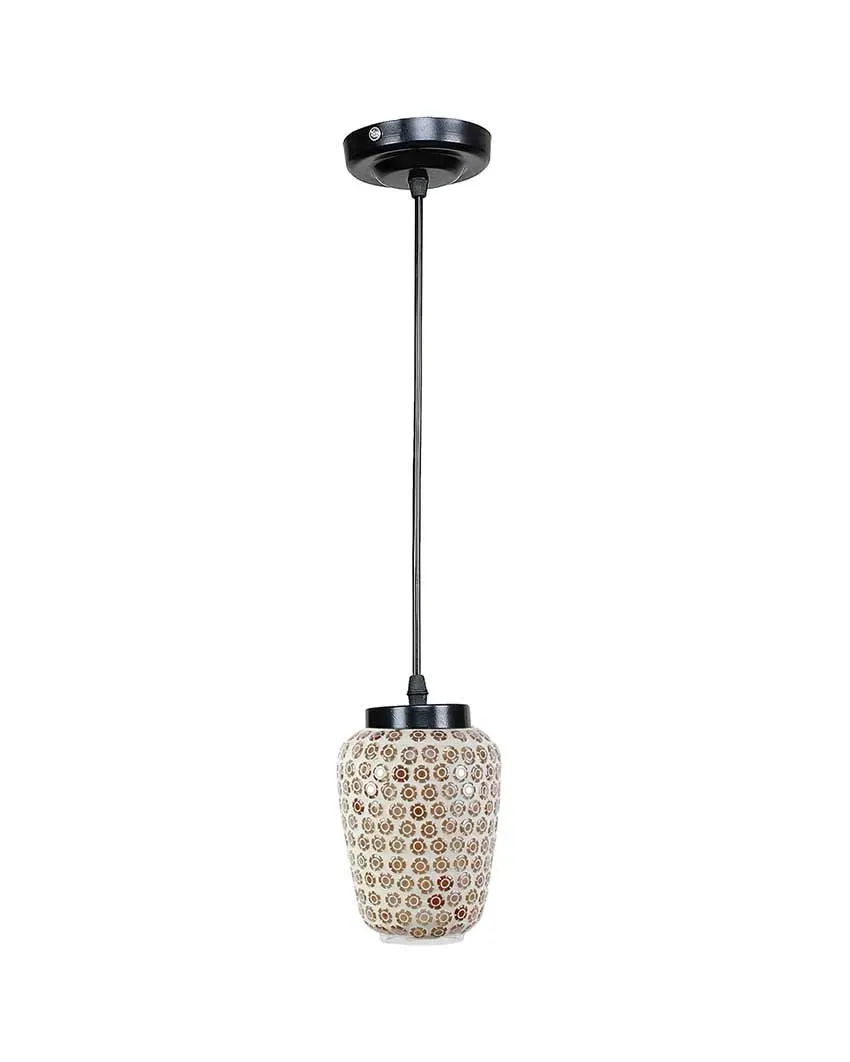 Stoned Art Mosaic Glass Hanging Lamp | 4 x 20 inches